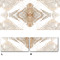 Royal Carrara Gold Book Matched Polished Porcelain 4 Tile Panel
